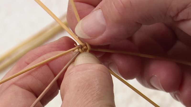 Szalmafonás - Karácsonyi ajtódísz 2.