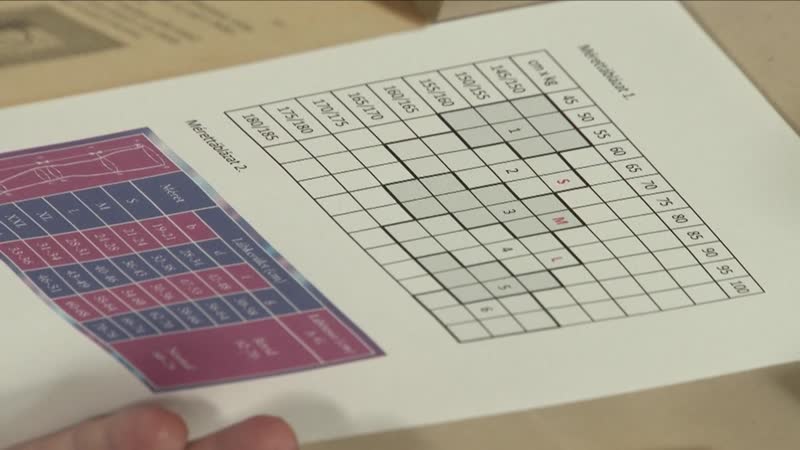 Harisnyakötéshez mérettábla összeállítása